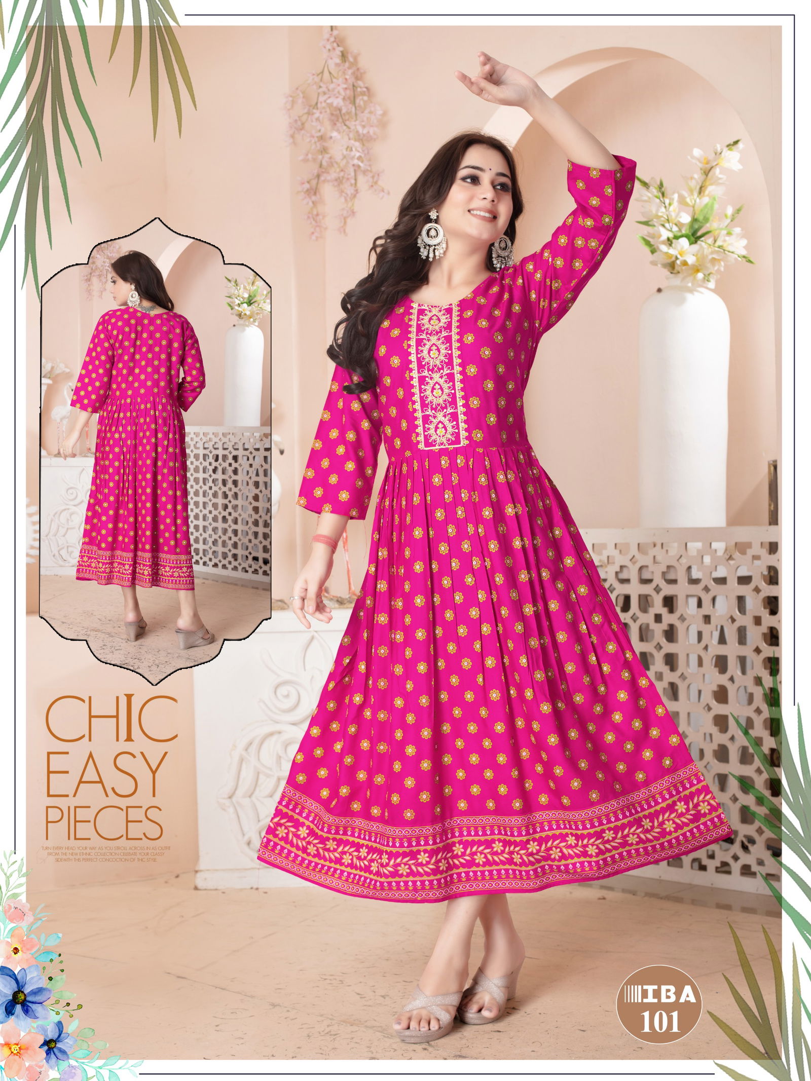 Iba Vol 1 By Fashion Talk Rayon Printed Designer Kurti Wholesale Shop In Surat
